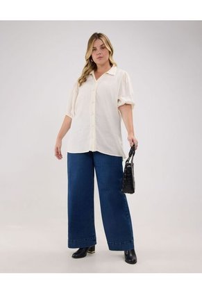 Camisa Para Mujer Manga Corta Color Beige Marca Patprimo #14010190