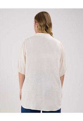 Camisa Para Mujer Manga Corta Color Beige Marca Patprimo #14010190