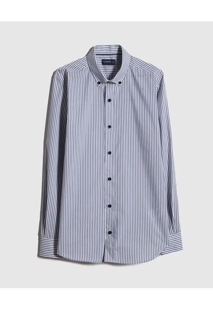 Camisa Para Hombre Manga Larga Sin Bolsillo Color Azul  Marca Patprimo #44013059