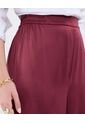 Pantalón En Satin  Para Mujer Vino Patprimo de Patprimo