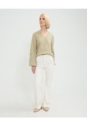 Blusa Manga Sisa  Para Mujer Verde Patprimo