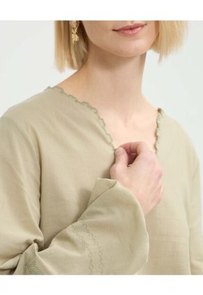 Blusa Manga Sisa  Para Mujer Verde Patprimo