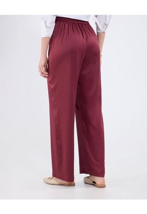 Pantalón En Satin  Para Mujer Vino Patprimo