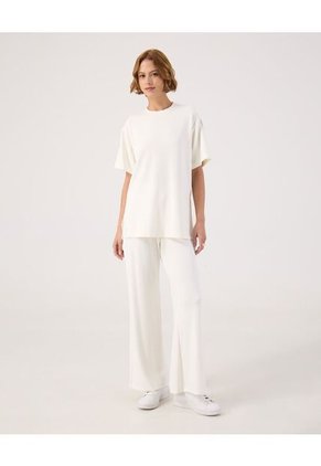 Camiseta Para Mujer Manga Corta Cuello Redondo Color Blanco Marca Patprimo #30093828