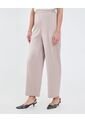 Pantalón Casual Tiro Alto  Para Mujer Café Patprimo de Patprimo