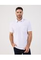 Polo Con Bolsillo   Para Hombre Blanco Patprimo de Patprimo
