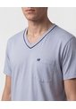 Conjunto De Pijama Unicolor   Para Hombre Azul Patprimo de Patprimo