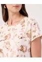 Blusa Para Mujer Manga Corta Color Crema Marca Patprimo #30123610 de Patprimo