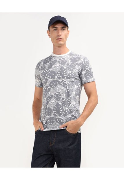 Camiseta Para Hombre Manga Corta Color Gris  Marca Patprimo #44090850