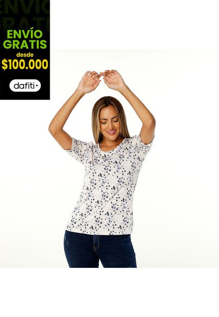 CAMISETA PATPRIMO MUJER 30092947-197 BEIGE Talla L