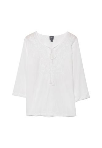 Blusa Mujer Patprimo 0.75 Blanco Algodón 30120818-1259 Patprimo