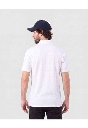 Polo Con Bolsillo De Parche Para Hombre  Para Hombre Blanco Patprimo