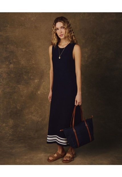 Vestido Midi Sin Mangas Para Mujer  Para Mujer Negro Patprimo