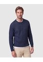 Saco De Punto Con Trenzas Para Hombre  Para Hombre Azul Patprimo de Patprimo