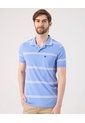 Polo A Rayas Con Bolsillo   Para Hombre Azul Patprimo de Patprimo