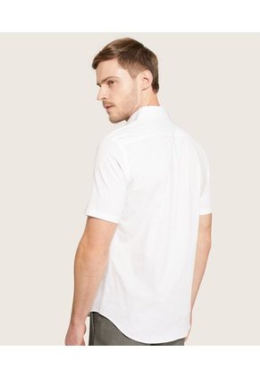Camisa Para Hombre Manga Corta Con Bolsillo Cuello Casual C Color Blanco Marca Patprimo #44012578