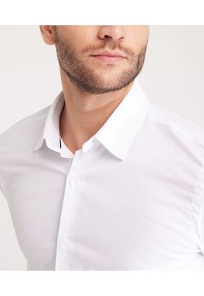 Camisa Para Hombre Manga Corta Con Bolsillo Cuello Casual C Color Blanco Marca Patprimo #44012578