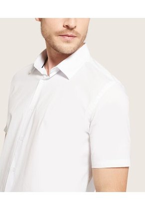 Camisa Para Hombre Manga Corta Con Bolsillo Cuello Casual C Color Blanco Marca Patprimo #44012578