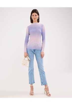 Camiseta Para Mujer Manga Larga Color Morado Marca Patprimo #30093568