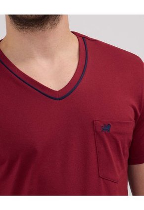 Pijama Para Hombre M/C P/C Color Rojo  Marca Patprimo #44040200