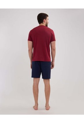 Pijama Para Hombre M/C P/C Color Rojo  Marca Patprimo #44040200