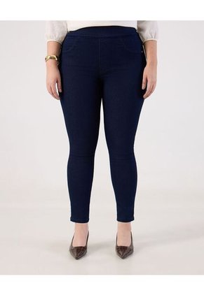 Jegging Unicolor Curvy Para Mujer Azul Patprimo