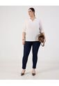 Jegging Unicolor  Curvy  Para Mujer Azul Patprimo de Patprimo