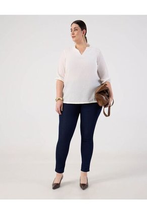 Jegging Unicolor Curvy Para Mujer Azul Patprimo