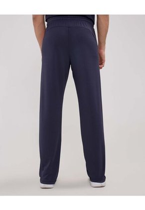 Pantalon Punto Con Cortes En Contraste  Para Hombre Azul Patprimo
