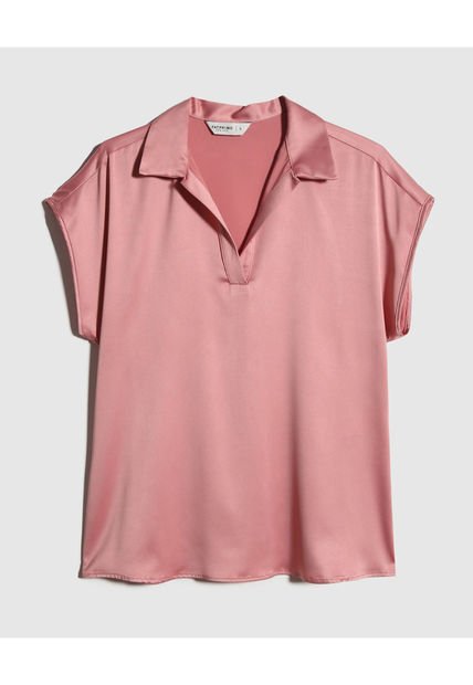 Blusa Para Mujer Manga Corta Color Rosa Marca Patprimo #30123386