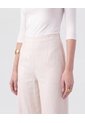 Pantalón De Bota Ancha Con Encaje Para Mujer  Para Mujer Crema Patprimo de Patprimo