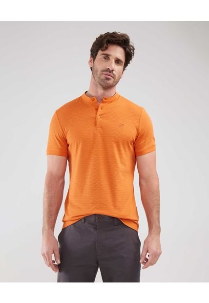 Polo Para Hombre Cuello Mao Sin Bolsillo Color Naranja Marca Patprimo #44112622