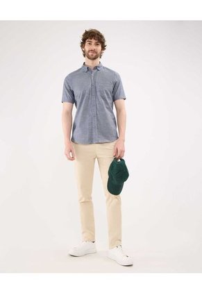 Camisa Para Hombre Manga Corta Con Bolsillo Color Gris  Marca Patprimo #44013048