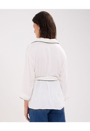 Blusa Para Mujer Manga Larga Color Blanco Marca Patprimo #30123374