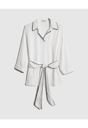 Blusa Para Mujer Manga Larga Color Blanco Marca Patprimo #30123374