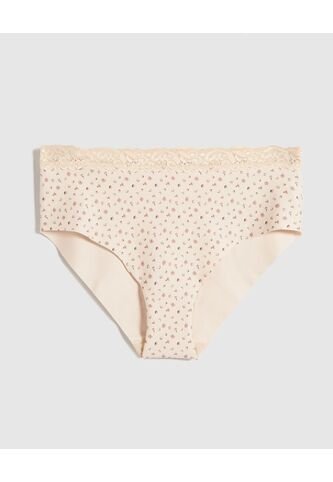 Panty Clásico Con Encaje  Para Mujer Crema Patprimo Patprimo