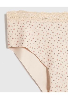 Panty Clásico Con Encaje  Para Mujer Crema Patprimo