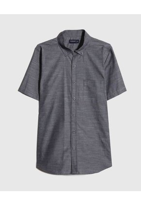 Camisa Para Hombre Manga Corta Con Bolsillo Color Gris  Marca Patprimo #44013048