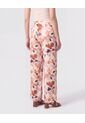 Pantalón Palazzo De Caída Fluida   Para Mujer Rosa Patprimo de Patprimo