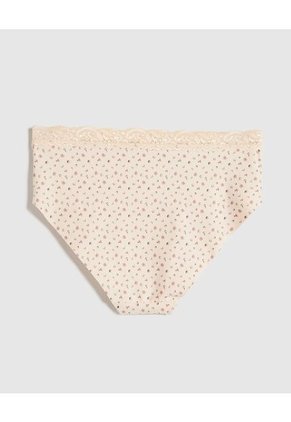 Panty Clásico Con Encaje  Para Mujer Crema Patprimo