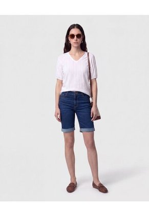 Blusa Cuello En V Manga Raglán Para Mujer Blanco Patprimo