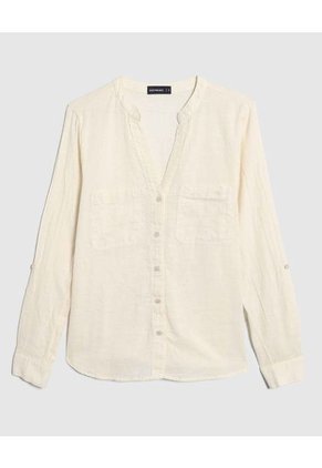 Blusa Para Mujer Manga Larga Color Marfil Marca Patprimo #30123284