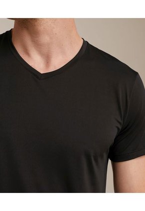 Camiseta Interior Manga Corta Hombre Patprimo Negro 44020027-10