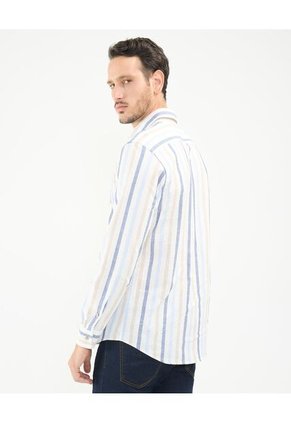 Camisa Para Hombre Manga Larga Con Bolsillo Cuello Casual C Color Azul Claro Marca Patprimo #44013085