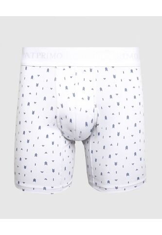 Bóxer Medio Estampado X1 Para Hombre Blanco Patprimo Patprimo