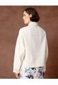Chaqueta Con Bordado Suizo En Bajo   Para Mujer Blanco Patprimo de Patprimo