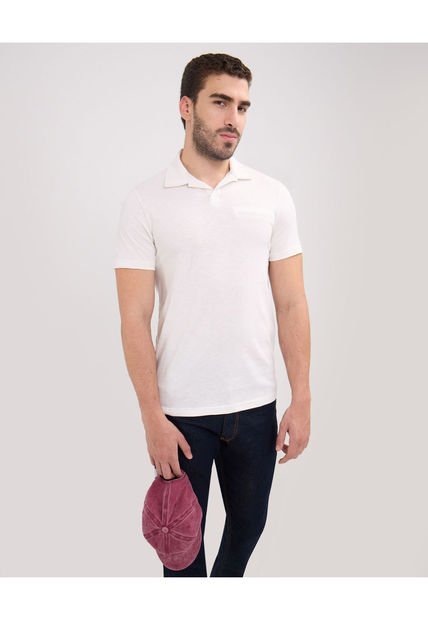 Polo Para Hombre Cuello Maquina Con Bolsillo Color Beige Marca Patprimo #44112647