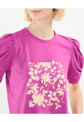 Camiseta Para Mujer Manga Corta Color Morado Marca Patprimo #30093656