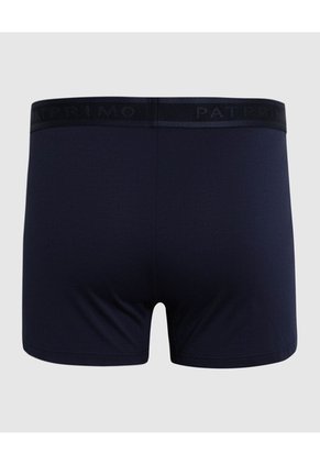 Bóxer Medio Unicolor  X1 Para Hombre Azul Patprimo