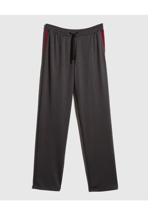 Pantalon Punto Con Cortes En Contraste  Para Hombre Gris Patprimo